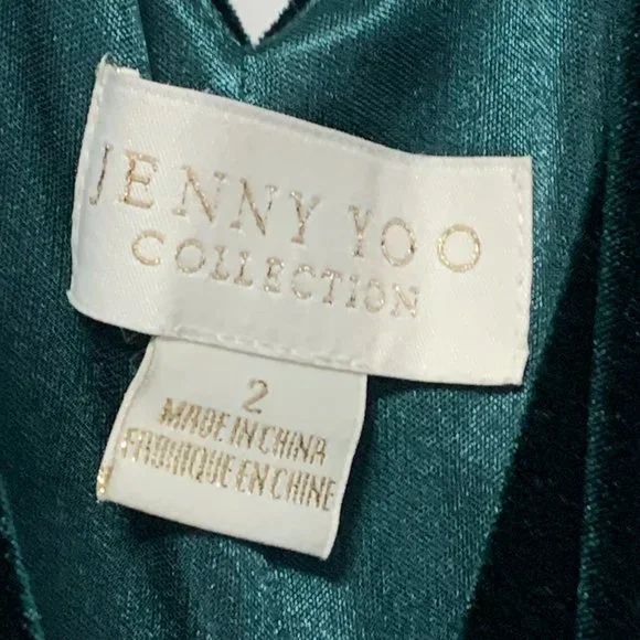 Jenny Yoo Andi Bridesmaid Dress in Emerald - Picture 5 of 5